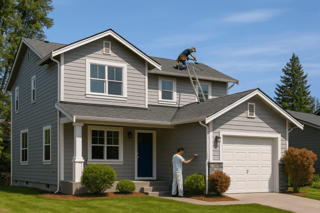 Home repairs in Bellevue, WA — exterior maintenance before selling a house.