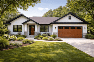 Single-family home in a suburban residential neighborhood