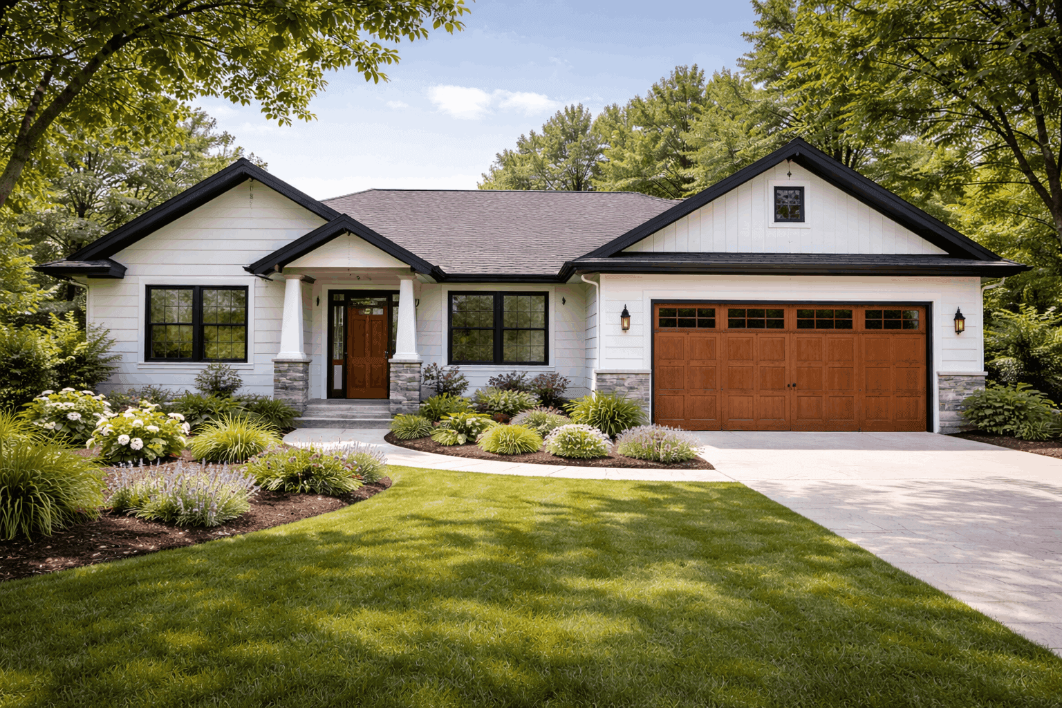 Single-family home in a suburban residential neighborhood